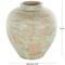 Brown Ceramic Antique Style Textured Patina Vase